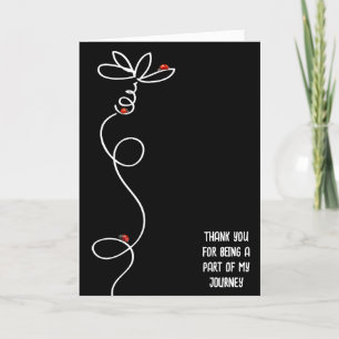 Danke Ladybugs auf Doodle Daisy Karte