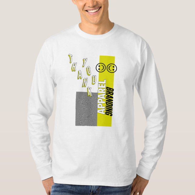 danke langer Hülsen-T - Shirt (Vorderseite)