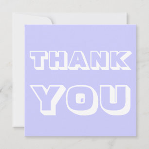 Danke, Lavender blau weiß Karte