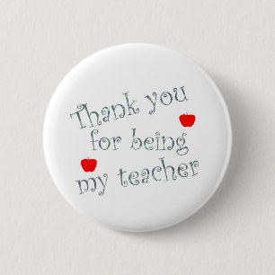 Danke, Lehrer Button
