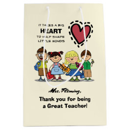 Danke, Lehrer. Custom Mittlere Geschenktüte