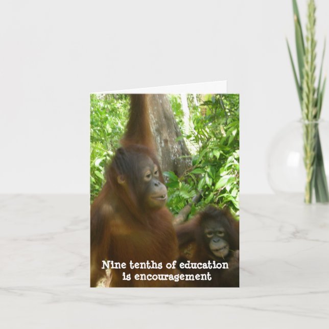 Danke, Lehrer: Ermutigung Dankeskarte (Vorderseite)