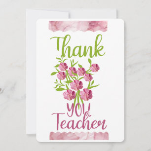 Danke Lehrer Feiertagskarte