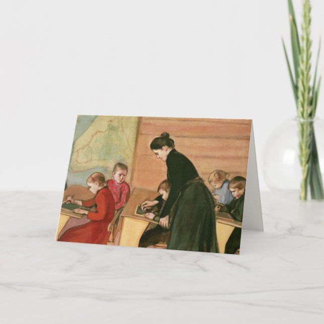 Danke, Lehrer. Fine Art Card Dankeskarte (Vorderseite)