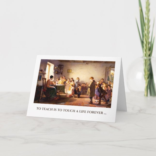 Danke, Lehrer. Fine Art Grußkarte Dankeskarte (Vorderseite)