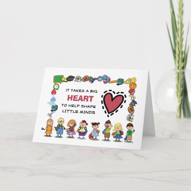 Danke, Lehrer. Grußkarte Dankeskarte (Vorderseite)