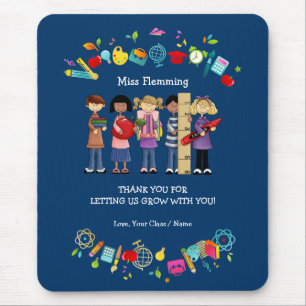 Danke, Lehrer. Individuelle Name-Geschenk Mousepad