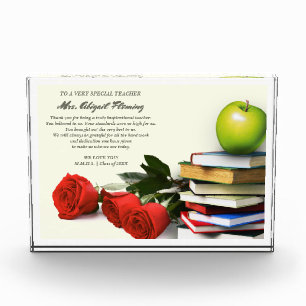 Danke, Lehrer. Individuelle Name Gift Plaques Fotoblock
