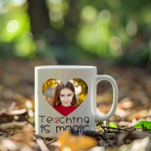 Danke Lehrer mit individuellem Foto Tasse