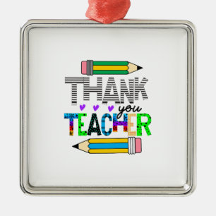 Danke, Lehrer Ornament Aus Metall