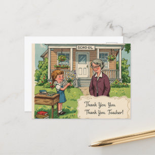 "Danke, Lehrer!" Postkarte