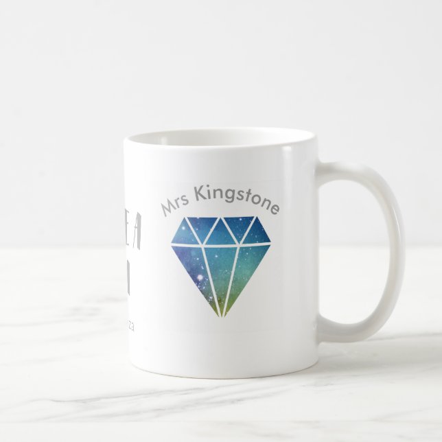 Danke Lehrer-Tasse, Sie sind ein Edelstein Kaffeetasse (Rechts)