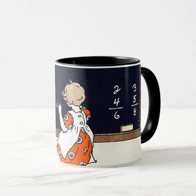 Danke, Lehrer. Vintage Kunst Tasse (VorderseiteRechts)