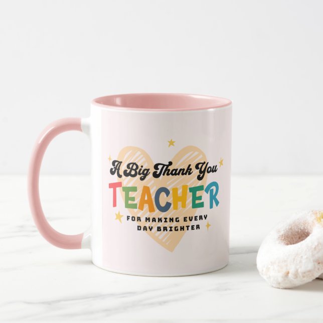 Danke, Lehrerin Tasse (Mit Donut)