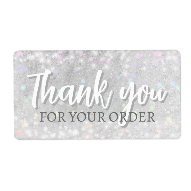 Danke Lettering Glitter Schnee Stern (Vorne)