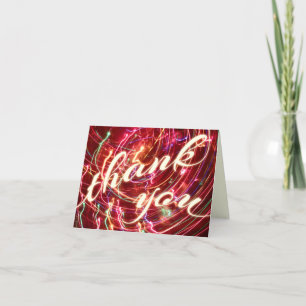 Danke Lichtparty Postkarte
