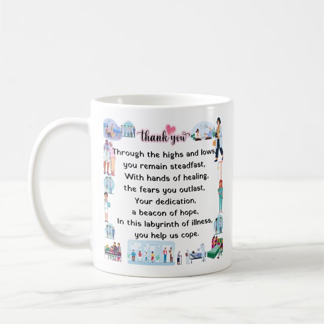 Danke, liebe Engel. Kaffeetasse (Links)