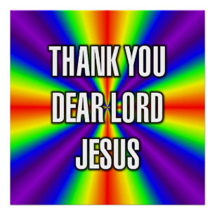 DANKE LIEBER HERR JESUS POSTER