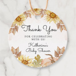 Danke Little Pumpkin Autumn Baby Dusche Geschenkanhänger