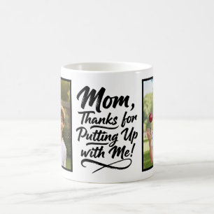 Danke Mama, dass du mich erträgst 2 Foto-Bürsten-S Kaffeetasse