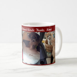 Danke Mama Foto Collage Personalisieren Katze Hund Kaffeetasse