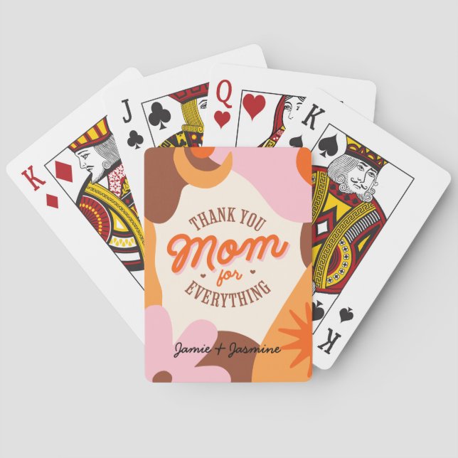 "Danke, Mama für alles!" Spielkarten (Rückseite)