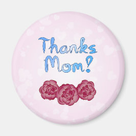 Danke Mama mit Carnation Blume für den Muttertag Magnet