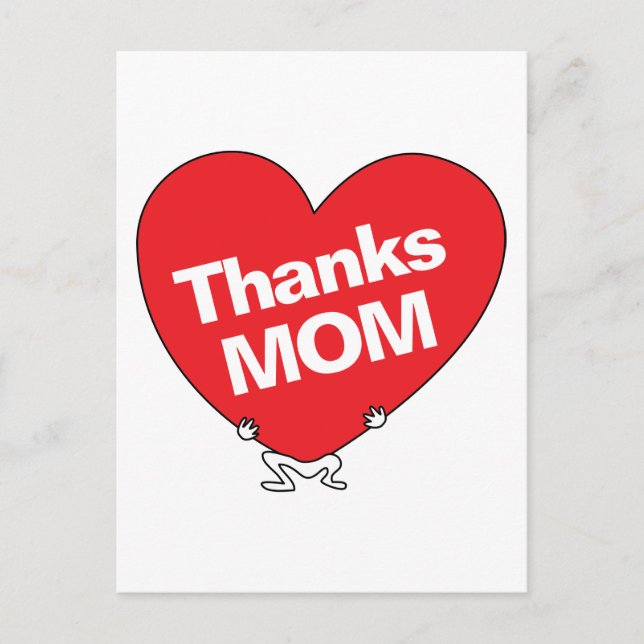Danke MAMA Postkarte (Vorderseite)