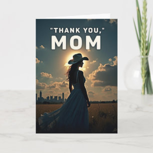 Danke Mama Silhouette Karte