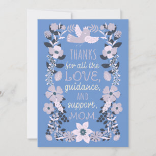 Danke, Mama Skandinavische Volkskunstschätzung Feiertagskarte