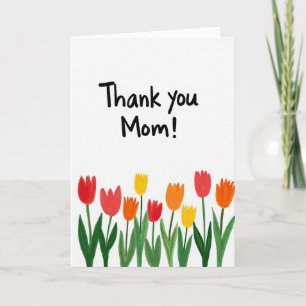 Danke Mama Tulpen-Kunstkarte Karte