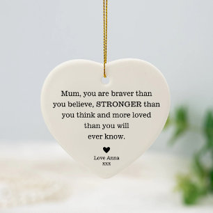 Danke, Mama's Day Mama's Birthday Mommy Keramik Ornament