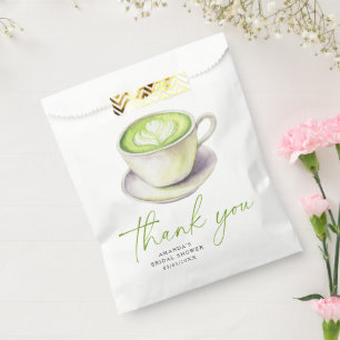 Danke Matcha-Tee-Junggesellinnenabschied Geschenktütchen