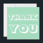 Danke, Meeresgrün weiß Karte<br><div class="desc">Vielen Dank,  die weiße Karte für die Meeresfrüchte</div>