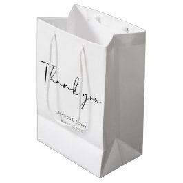 Danke Minimal Schrift Mittlere Geschenktüte