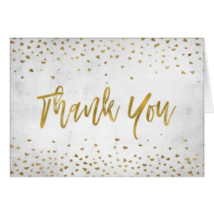 Danke mit Goldfolien-HerzenConfetti