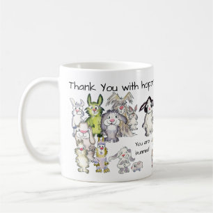 Danke mit Hoppreciation 21 der Kaninchen-Tasse Kaffeetasse