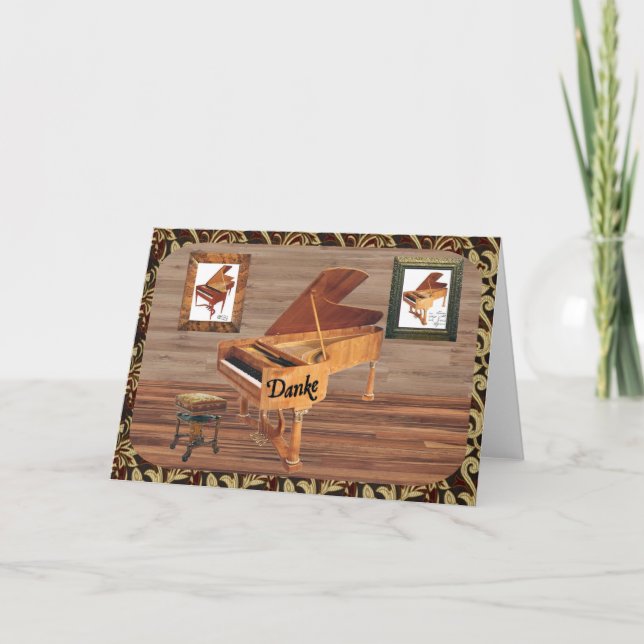 Danke mit Klavier (Vorderseite)