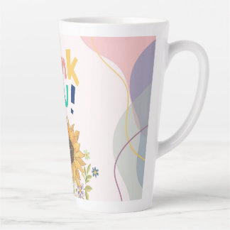 Danke! Mit Sonnenblume! Milchtasse