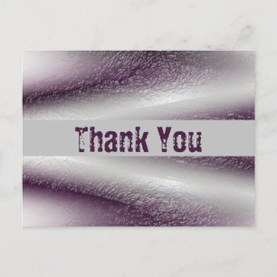 Danke Modern Lila Diagonale Linien Danke Postkarte