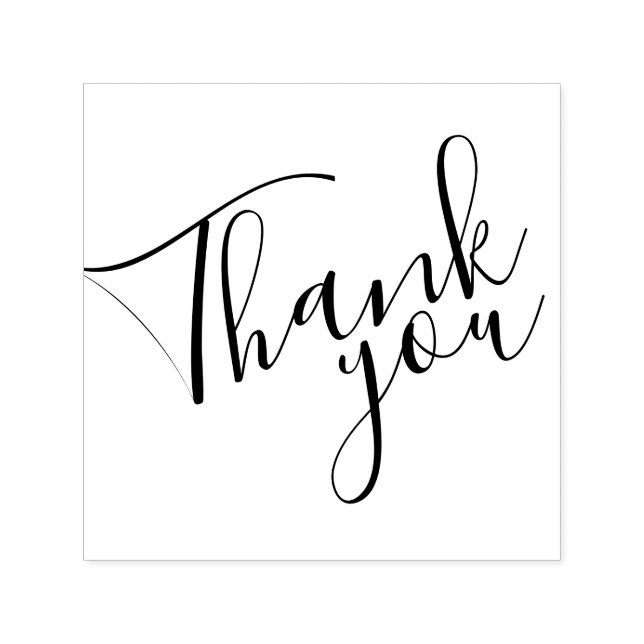 'Danke', moderne Schrift Permastempel (Design)