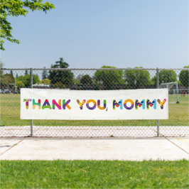 Danke, Mommy Colorful Banner