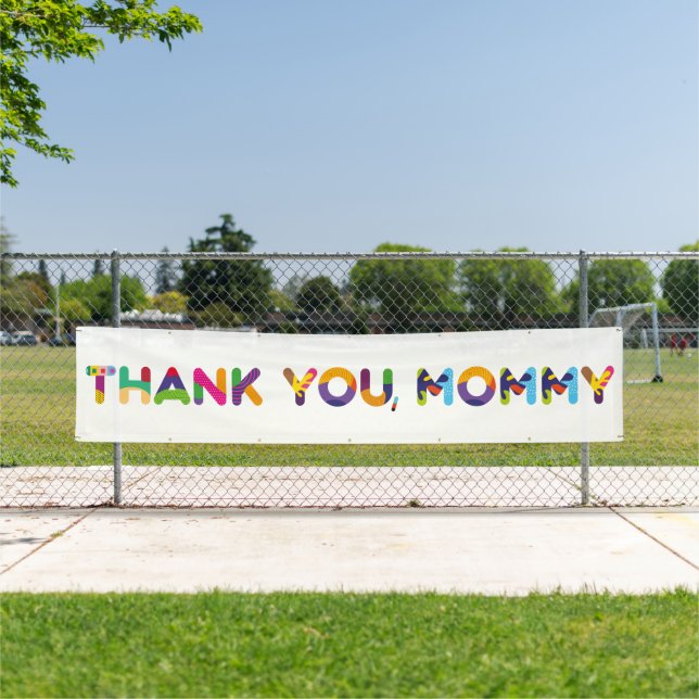 Danke, Mommy Colorful Banner (Insitu)