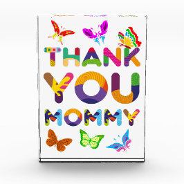 Danke, Mommy Colorful Fotoblock