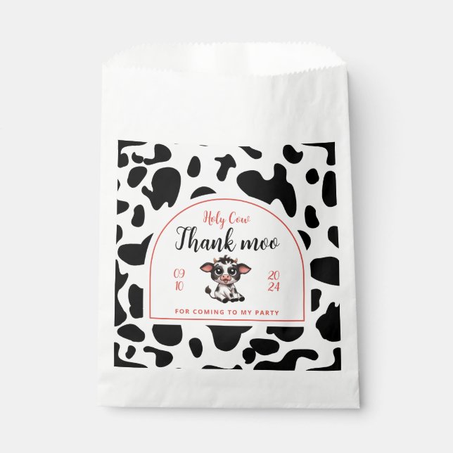 Danke moo niedlich geschenktütchen (Vorderseite)