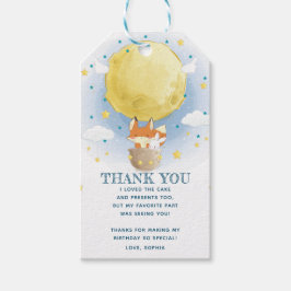 Danke, Moon Air Balloon Geschenkanhänger