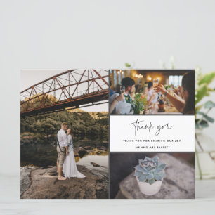 Danke Multi-Foto-Collage-Hochzeit