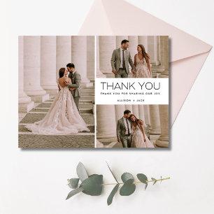 Danke Multi-Foto-Collage-Hochzeit