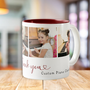 Danke Musiklehrer 4 Foto Modern Zweifarbige Tasse
