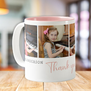 Danke Musiklehrer 4 Foto Modern  Zweifarbige Tasse